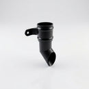 Traditional Aluminium Downpipe Shoe 63mm Diameter — RAL 9005