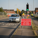Dim Gray 3-Way Control Wait Here Until Green Light Shows Metal Sign 1050x750mm