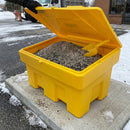12 Cu Ft Polyethylene Grit Bin – 400kg Capacity with Angled Lid