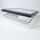 Opening Glass Flat Rooflight 1000x1000mm with PVC Upstand (view 2)