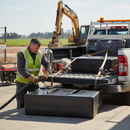 Light Gray Premium 400 Litre Baffled Water Storage Tank - Slimline Design