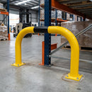 600 x 1000mm Steel Collision Protection Guard, Yellow/Black