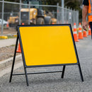 Blank Zintec Road Sign Face with RA1 Reflective Backing - 1050x750mm