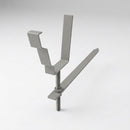 Moulded Ogee Gutter Rise and Fall Bracket 125 x 100mm — RAL 7036