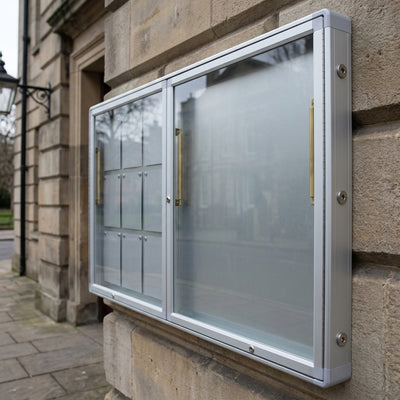 Double Sided Outdoor Poster Case – 54 A4 Capacity