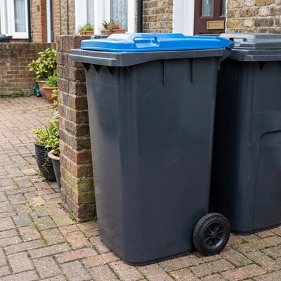 120 Litre Wheeled Recycling Bin with Colour-Coded Lid