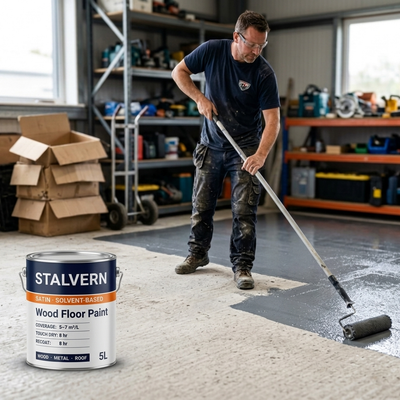 Solvent-Based Wood Floor Paint 5L Satin Finish
