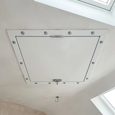 1hr Fire Rated Metal Insulated Loft Hatch 535x635mm