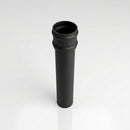 Traditional Non-Eared Downpipe 76mm Diameter × 3m Length — Textured Black
