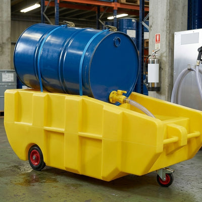 Single Drum Dispensing Trolley with 230L Bunded Sump