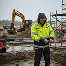 Dark Slate Gray Professional Waterproof Arc Parka Jacket - Saturn Yellow