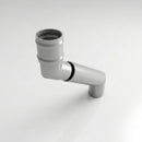 Traditional Adjustable Swanneck 63mm Diameter Aluminium Downpipe — RAL 9006