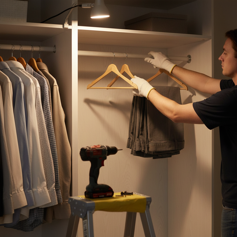 Dark Slate Gray Premium Concealed Wardrobe Rail End Sockets for Easy Installation