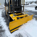 Forklift snow plough, 1200-2000mm blade width, yellow epoxy