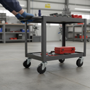 Premium 40mm Hooded Twin Wheel Swivel Castor Wheels - 4 Pack for Home and Office Furniture