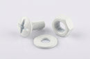 M6 Moulded Gutter Jointing Bolt, Nut & Washer Set (50 Pack) — RAL 9016