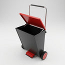 Powdered Absorbent Dispensing Cart with Adjustable Handle (view 2)