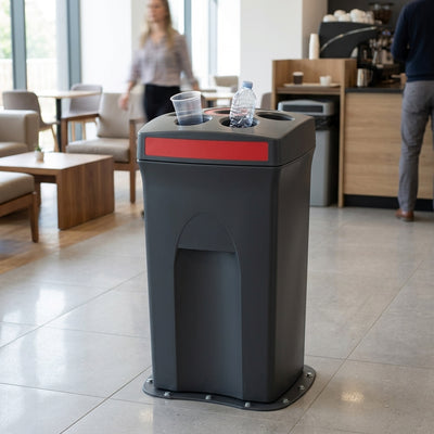 100 Litre Cup Recycling Bin with Integral Liquid Reservoir