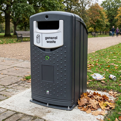 240 Litre Recycling Bin with Open Aperture – MDPE Construction