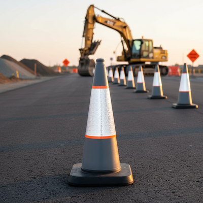 Replacement Traffic Cone Sleeves - Pack of 10 in 500mm, 750mm & 1000mm