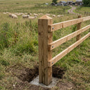 Pointed Larch Square Post 11ft x 8" x 8" (Treated)
