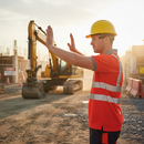 Dim Gray Heavy Duty Short Sleeve Hi-Vis Polo Shirt in Red for Enhanced Visibility