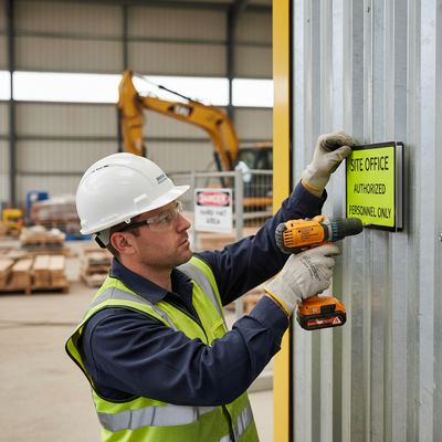 Heavy Duty 600 x 450mm Professional Q-Sign for Road Traffic
