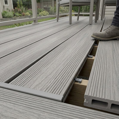 Grooved Edge Deck Board 3.6m Coastal Grey