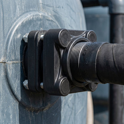 3" NPTF Bolted Tank Flange with Polypropylene Body