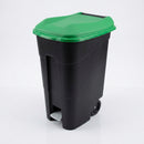 80 litre pedal-operated wheeled bin polypropylene (view 2)