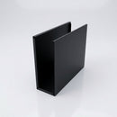 V Return Aluminium Fascia Board Gable Box Ends — Textured Black