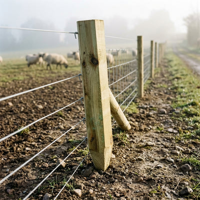 Larch Pointed Stob 3" x 3" for Fencing