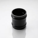 Traditional Aluminium Downpipe Socket 63mm Dia Non-Eared — RAL 9005