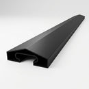 1.83m Black Capping Rail (view 2)