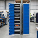 20-Compartment Steel Garment Locker with Master and Individual Doors