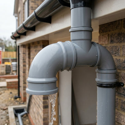 110mm Double Socket 92.5° Downpipe Bend