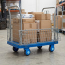 300kg Capacity Mesh Trolley with Half Drop Side