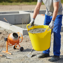 Rosy Brown Heavy Duty Flexible Tub 42L for Construction and Gardening