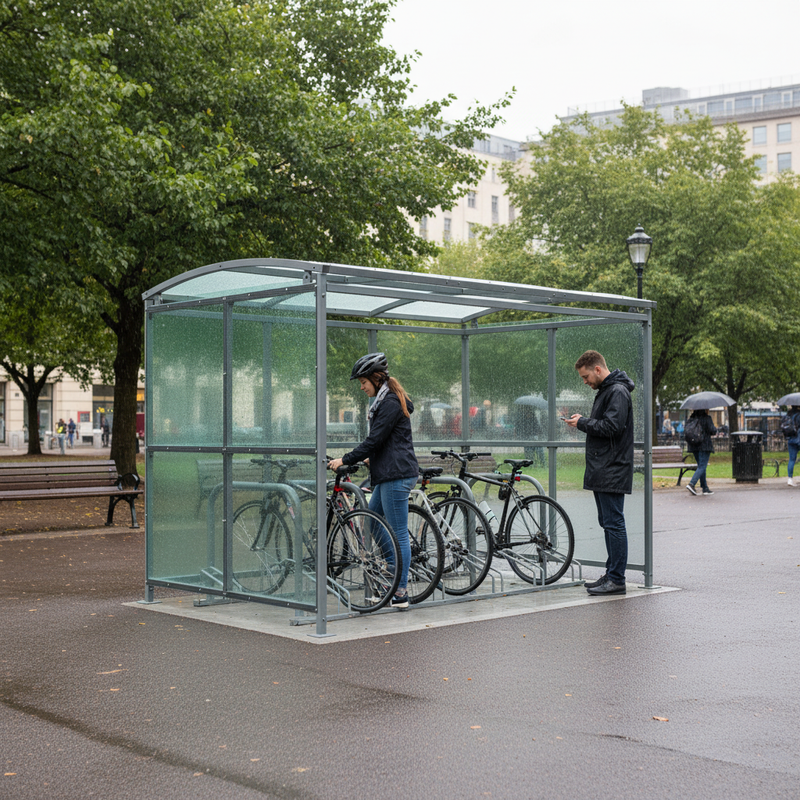 Dim Gray Premium Shelter with Clear PETG Cladding - Versatile Sizes from 1m to 5m