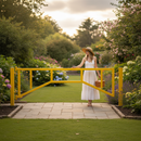 Dark Olive Green Heavy Duty Single Leaf Manual Swing Gate for Secure Access