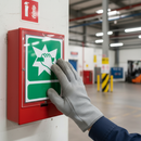 Dark Gray Professional Fire Safety Signs - In Event of Fire Break Glass