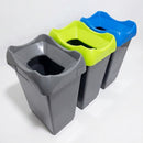Set of 3 Open Top Recycling Bins - 50 Litre Capacity (view 2)