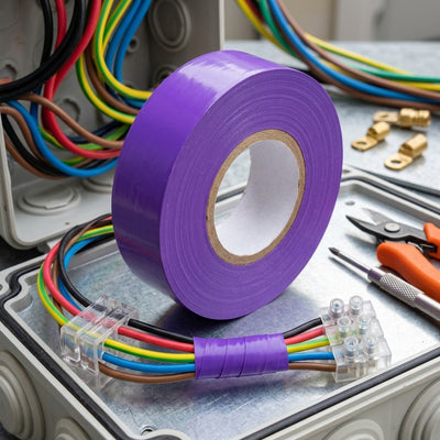 19mm Purple PVC Electrical Insulation Tape - 33m