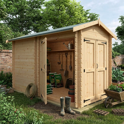 19mm Log Cabin with Modular Door Placement