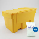 12 Cu Ft Grit Storage Bin with 350kg White Rock Salt Pack (view 2)
