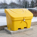 400 Litre lockable grit bin UV-stabilised polyethylene