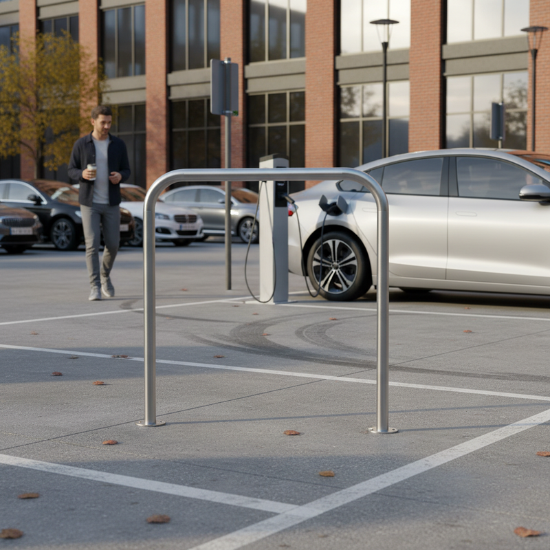 Slate Gray Premium Stainless Steel Hoop Perimeter Barrier - 60mm Diameter