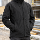 Softshell Work Jacket with Pre-Bent Sleeves - Black (view 2)