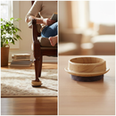 Premium 44mm Round Castor Cups with Felt Base for Smooth Movement and Floor Protection