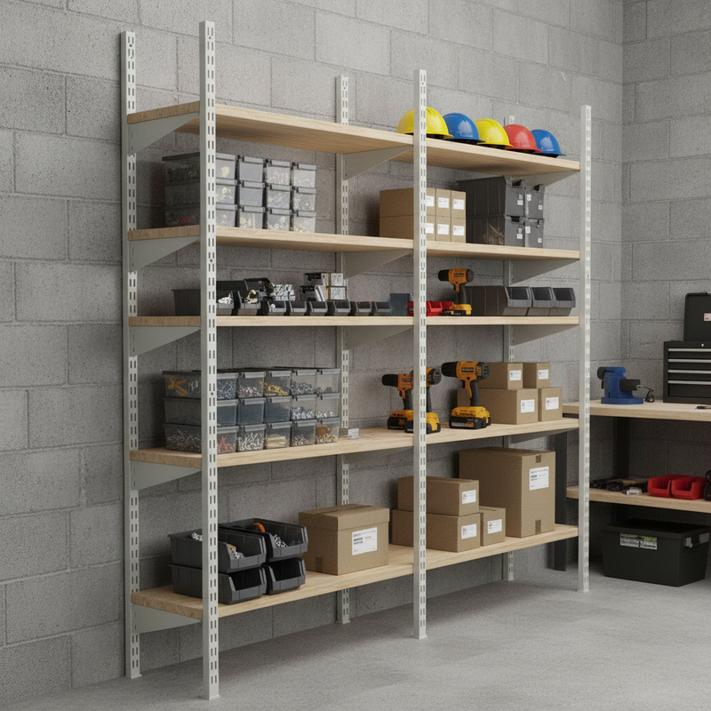 Dim Gray Premium Twin Slot Uprights - Versatile and Durable Support System